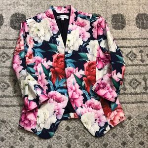 Ovi floral blazer suit jacket